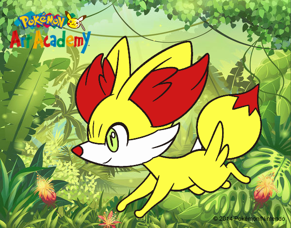 Fennekin corriendo