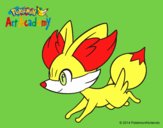 Fennekin corriendo