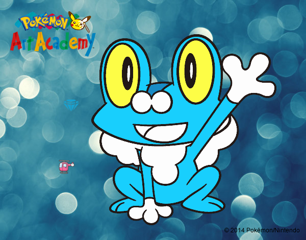 Froakie saludando