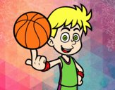 Jugador de baloncesto junior