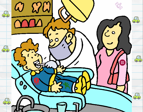 Niño en el dentista