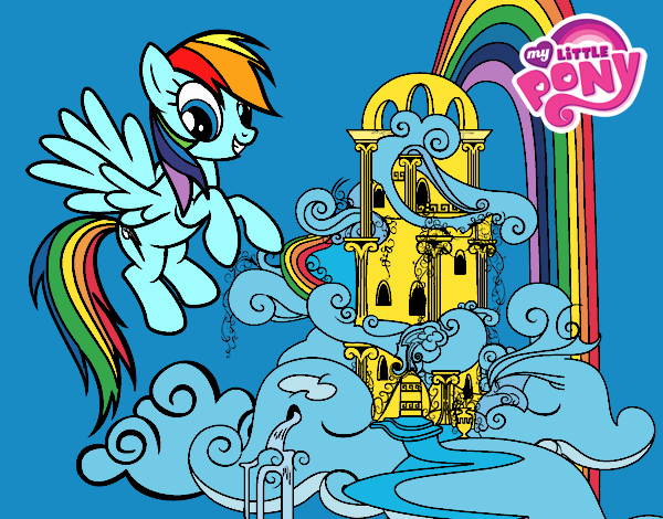 Rainbow Dash en su palacio