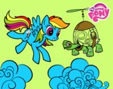 Rainbow Dash y la tortuga tanque