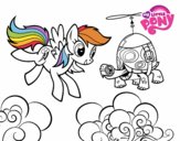 Rainbow Dash y la tortuga tanque