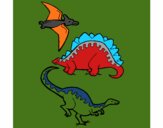 Tres clases de dinosaurios