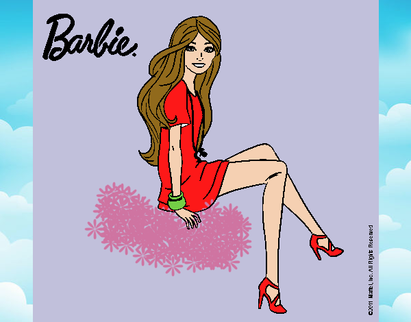 Barbie sentada