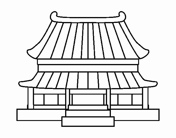 Dibujo de Casa tradicional china pintado por en  el día 16-10-19  a las 00:41:44. Imprime, pinta o colorea tus propios dibujos!