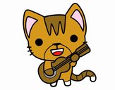 Gato guitarrista