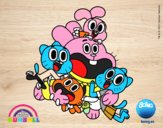 Gumball y amigos contentos