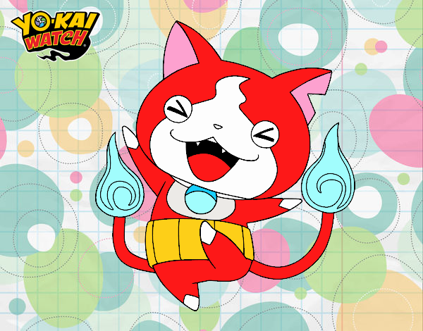 Jibanyan feliz