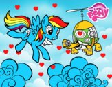 Rainbow Dash y la tortuga tanque