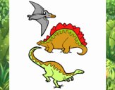 Tres clases de dinosaurios