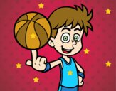 Jugador de baloncesto junior