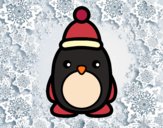 Pingüino navideño