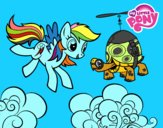 Rainbow Dash y la tortuga tanque