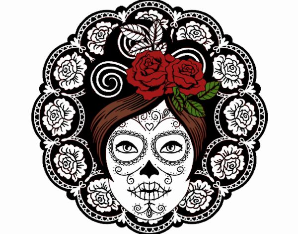 Calavera mejicana femenina