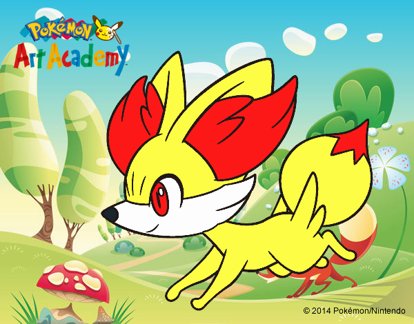 Fennekin corriendo