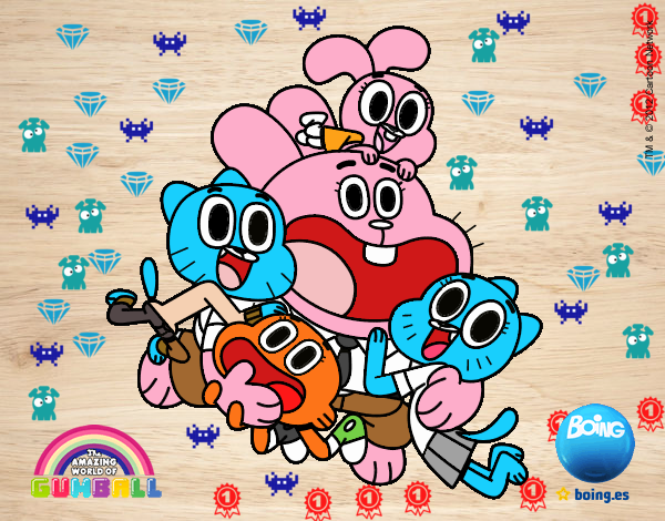 Gumball y amigos contentos