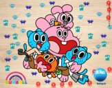 Gumball y amigos contentos