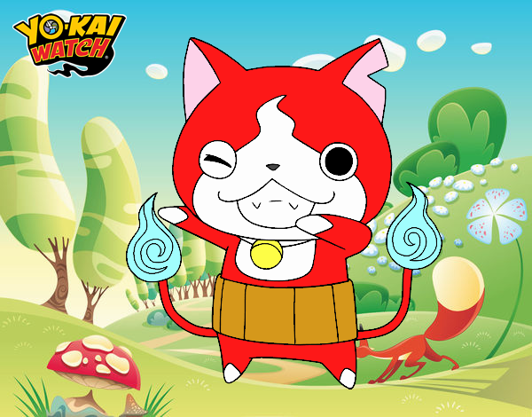 Jibanyan guiñando el ojo