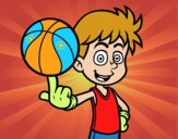 Jugador de baloncesto junior