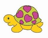 Tortuga con corazones