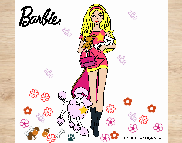 Barbie con sus mascotas