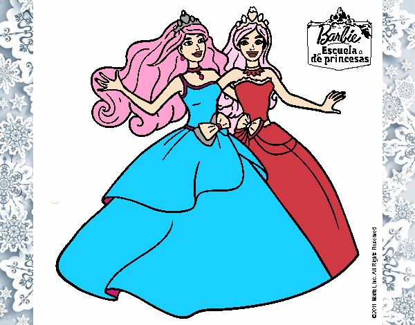 Barbie y su amiga súper felices