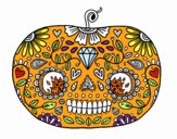 Calabaza del día de los muertos 