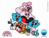 Gumball y amigos contentos