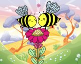 Pareja de abejas