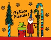 Postal Felices Fiestas