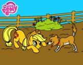 Applejack y Winona