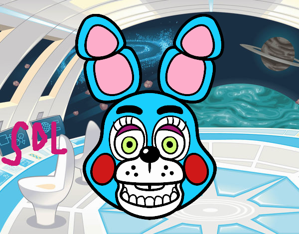 Cara de Toy Bonnie de Five Nights at Freddy's