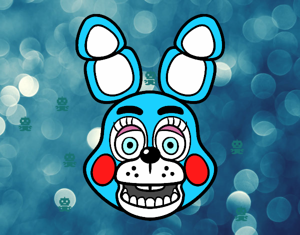 Cara de Toy Bonnie de Five Nights at Freddy's