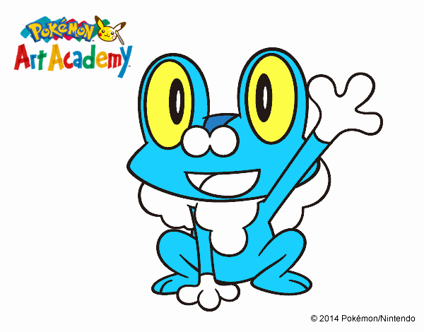 Froakie saludando