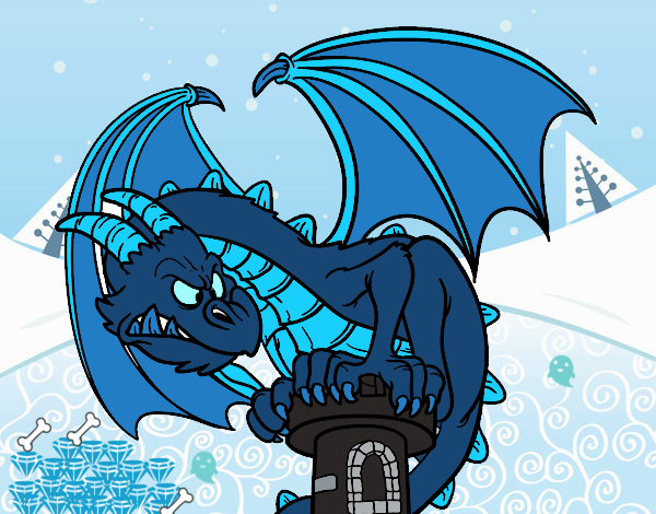 dragon de la nieve