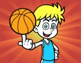 Jugador de baloncesto junior