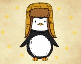 Pingüino con gorro