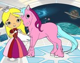 Princesa y unicornio