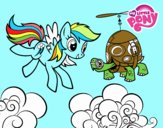 Rainbow Dash y la tortuga tanque