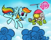 Rainbow Dash y la tortuga tanque