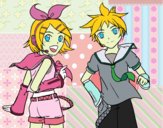 Rin y Len Kagamine Vocaloid