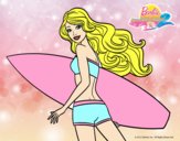 Barbie surfera