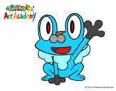 Froakie saludando