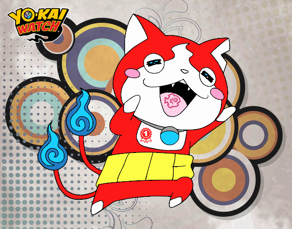 Jibanyan super feliz