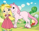 Princesa y unicornio