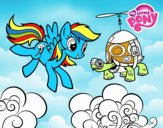 Rainbow Dash y la tortuga tanque