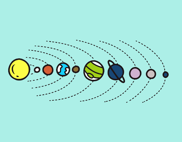 Dibujo de Sistema solar pintado por en  el día 21-11-19 a las  22:43:44. Imprime, pinta o colorea tus propios dibujos!