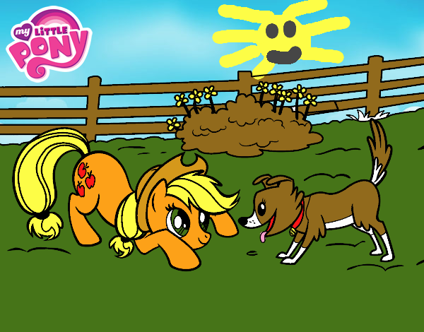 Applejack y Winona